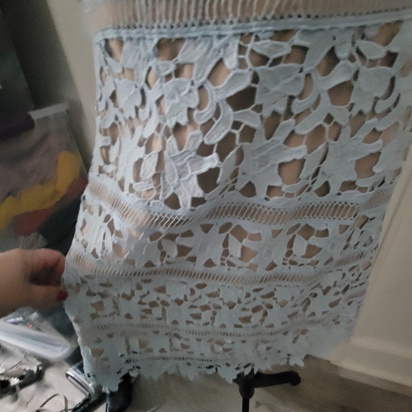 Eliza J overlay sheath lace dress size 10 nwt - Picture 8 of 16